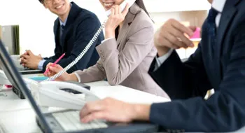 サポート体制を象徴する社内風景